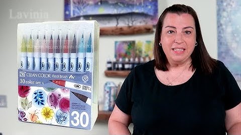 Introducing the Kuretake Clean Colour Real Brush Pens by Helen Pritchett - A Lavinia Stamps Tutorial