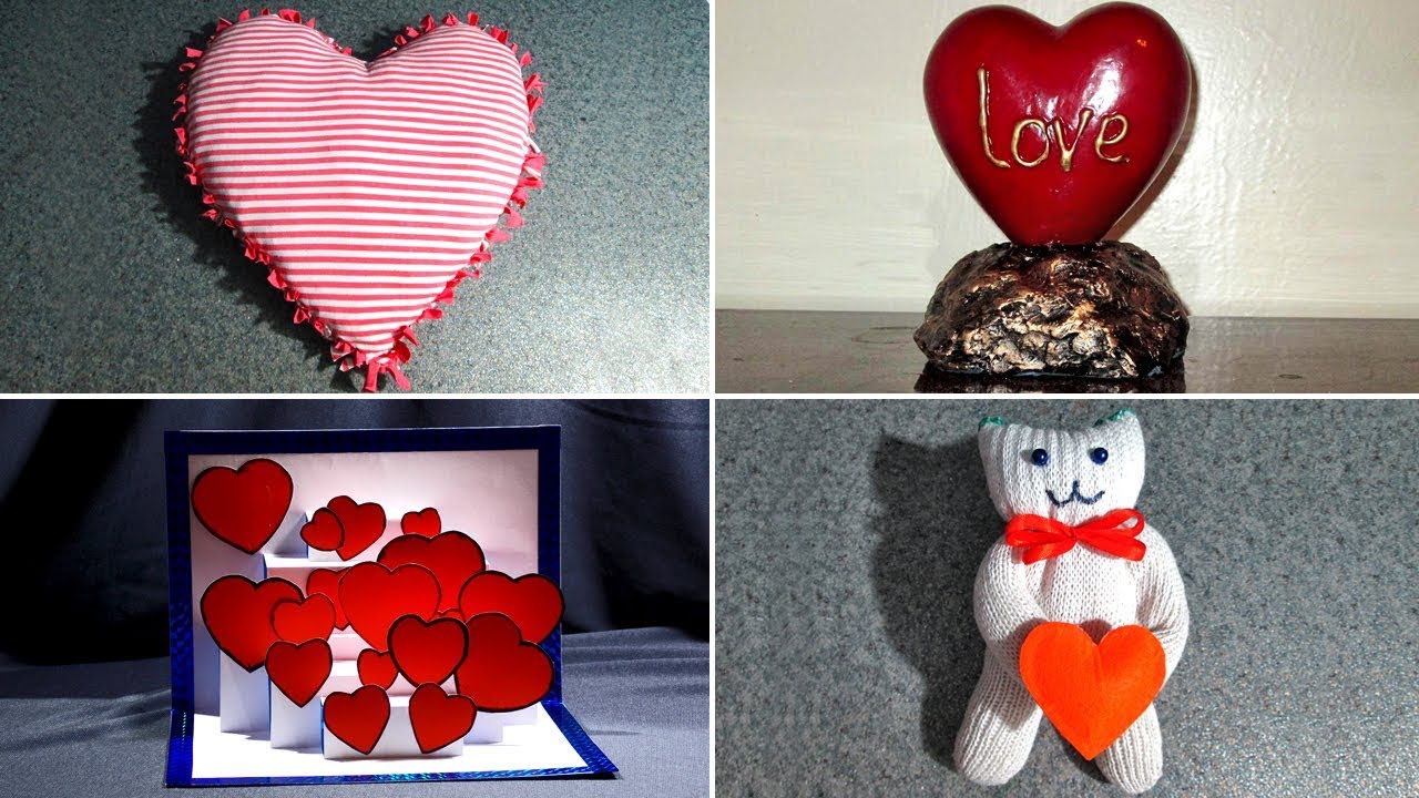 10 ideas for crafts for Valentine's Day. Crafts for February 14 - YouTube