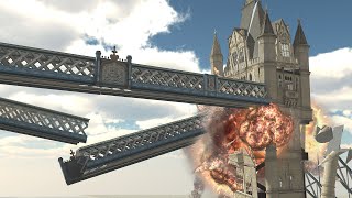 London Tower Bridge is Falling Down Falling Down in Demolition 3D