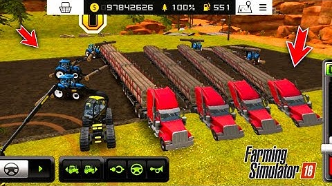 How To Tree Cutting & Wood Loading In Farming simulator 18 | Three Cutting & Wood Loading In #fs18 |