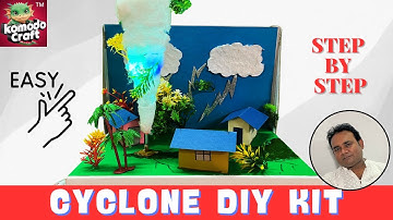 Cyclone 3D Working Model for School Project | DIY Science Project | Komodo Craft