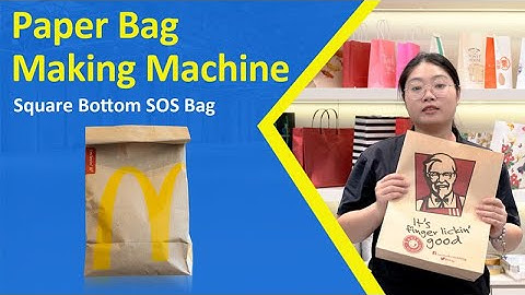 Paper Bag Making Machine Square Bottom Paper Bag with Inline Flexo Printing