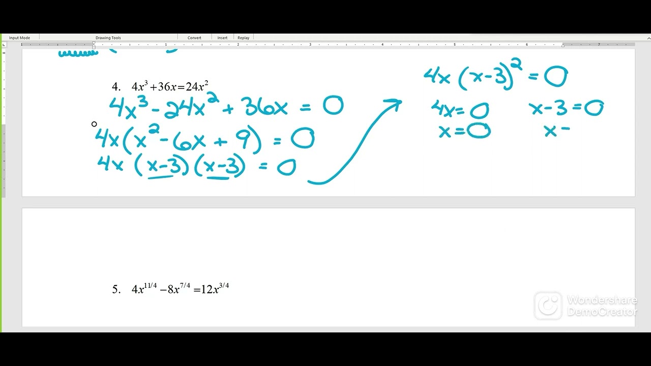 Section 1.4 -- problems 1 -7 pages 1 & 2 - YouTube