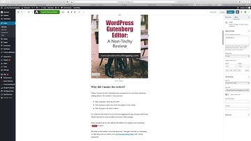 A video tutorial on the WordPress Gutenberg Editor