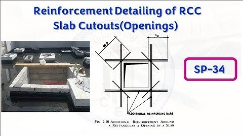 Openings in Reinforced Concrete Slabs | Detailing Requirements for Openings in Slabs | Slab Cutout