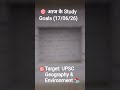 My Daily UPSC Study Goals 🎯📚 #TheSilentAspirant19 #shorts