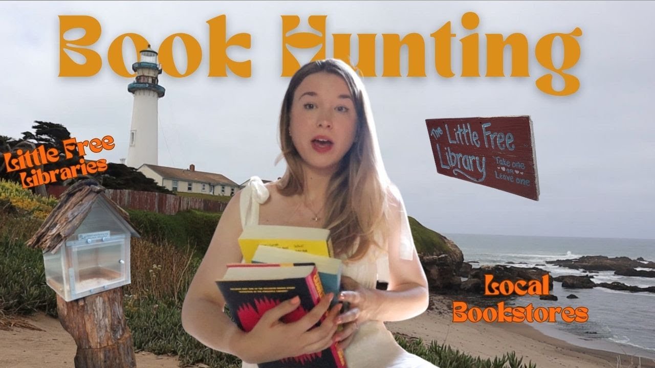 Come booking hunting with me on the coast! little free libraries and local bookstores ✨📚🌊