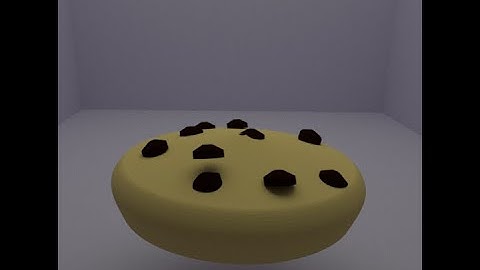 Chocolate chip cookies tutorial in blender 3d.