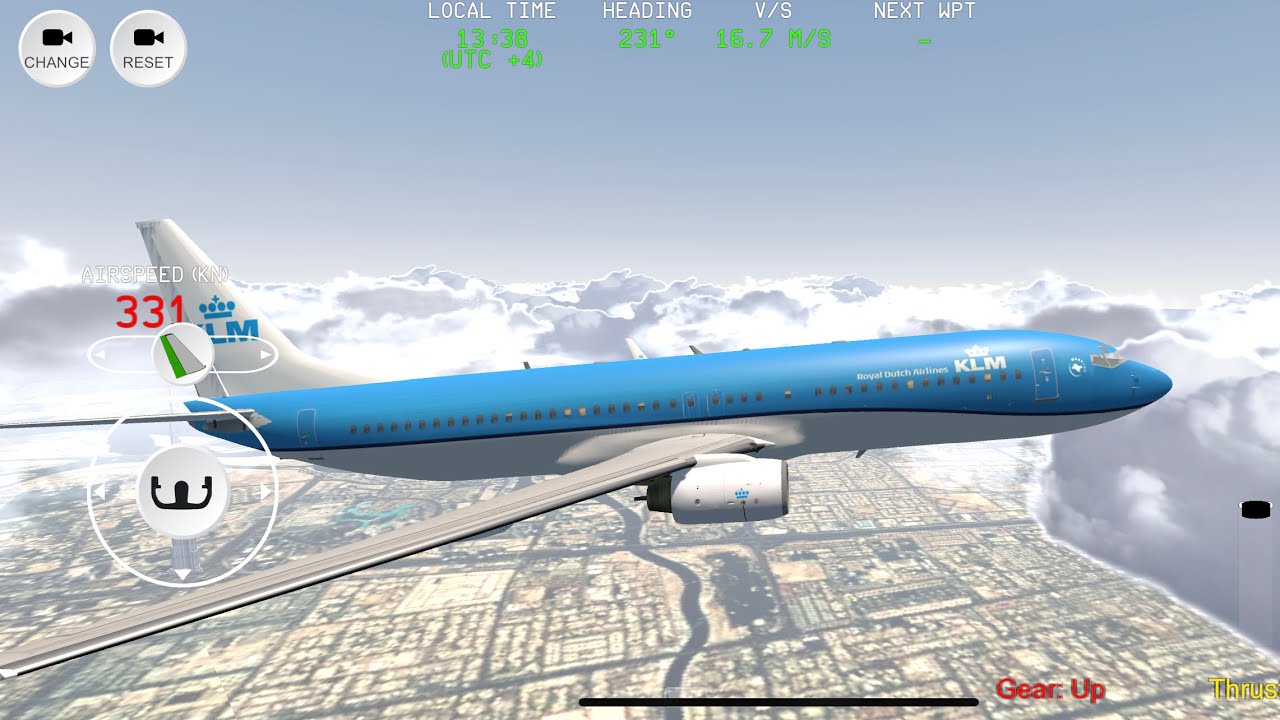 RC FS Advanced Real Flight Simulator GamePlay B737 KLM by ios Android 7 ...