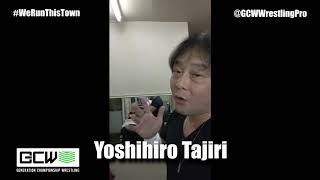 Yoshihiro Tajiri is coming to Generation Championship Wrestling  - GCW