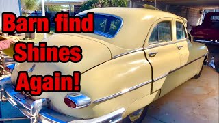 1950 packard BARN FIND looks like a new car.  part 2