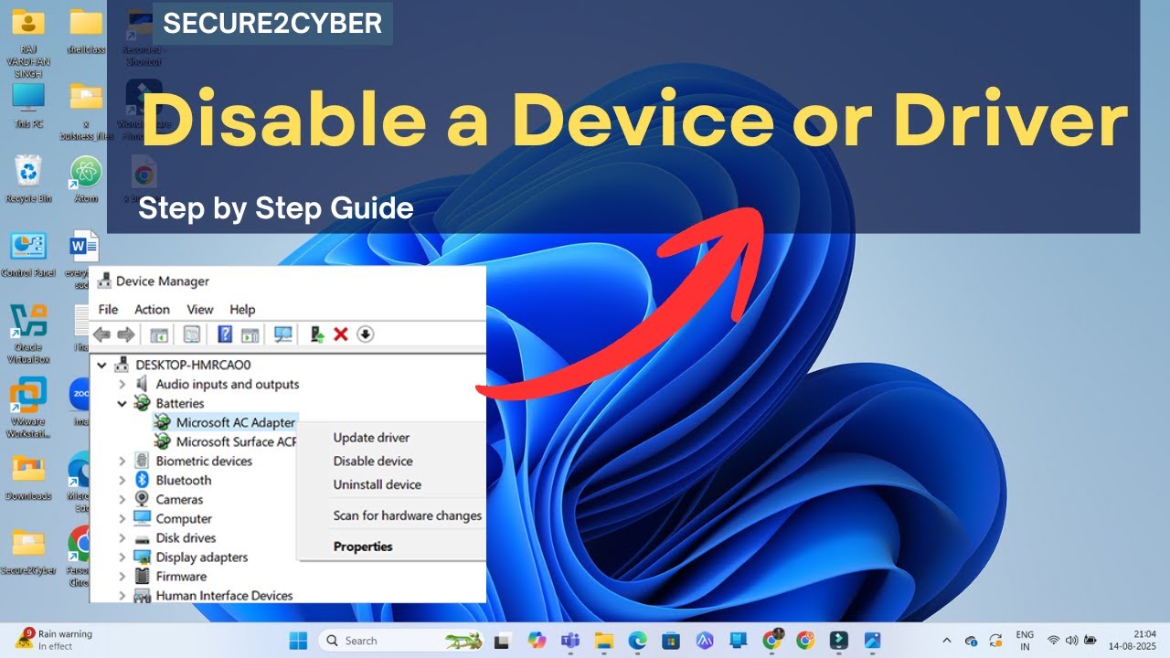 How to Disable a Device or Driver in Windows (10/11) | Secure 2 Cyber