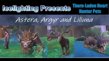 Hidden Hunter Pets - Astera, Argyr and Liluna - Emerald Dream - Thorn-Laden Heart - Drustvar