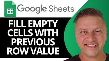 How to Fill Empty Cells with Previous Row Value in Google Sheets | Google Sheets Tutorial 2025