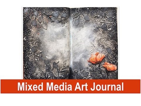 Mixed Media Art Journal Tutorial with Texture