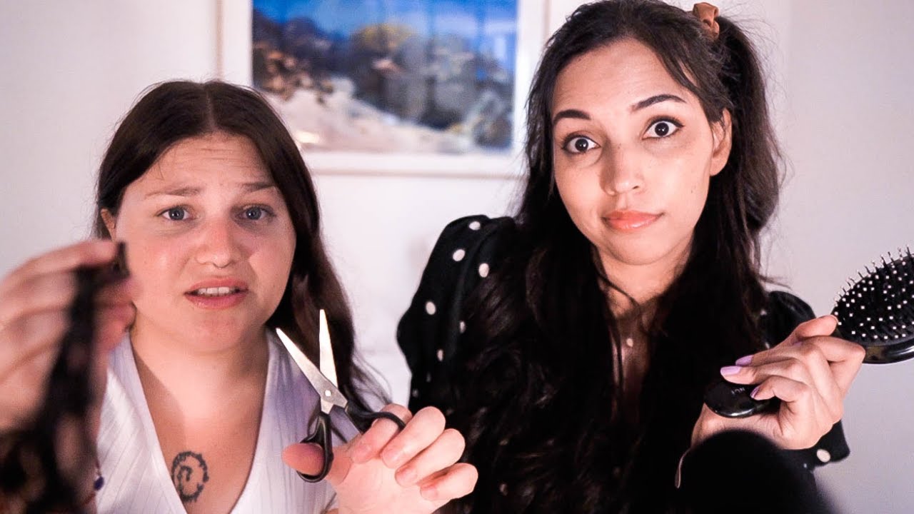 ASMR POV : les 2 pestes de l'école te coiffent ! (ft. 