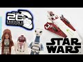 YouTube thumbnail: LEGO Star Wars Review: 75333 Obi-Wan Kenobi's Jedi Starfighter (2022 Set) Attack of the Clones!