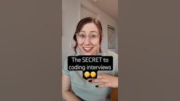 The *secret* to coding Interviews 🤫