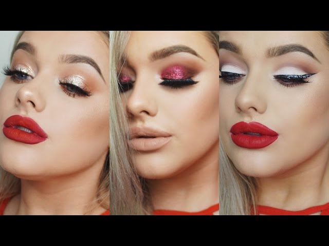 makeup looks for red dress