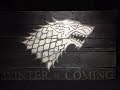 Game of Thrones Stark Sigil - Pallet Wood