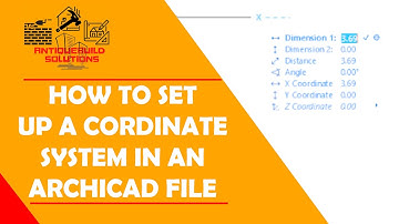 How to Set Up a Cordinate System in an ArchiCAD File