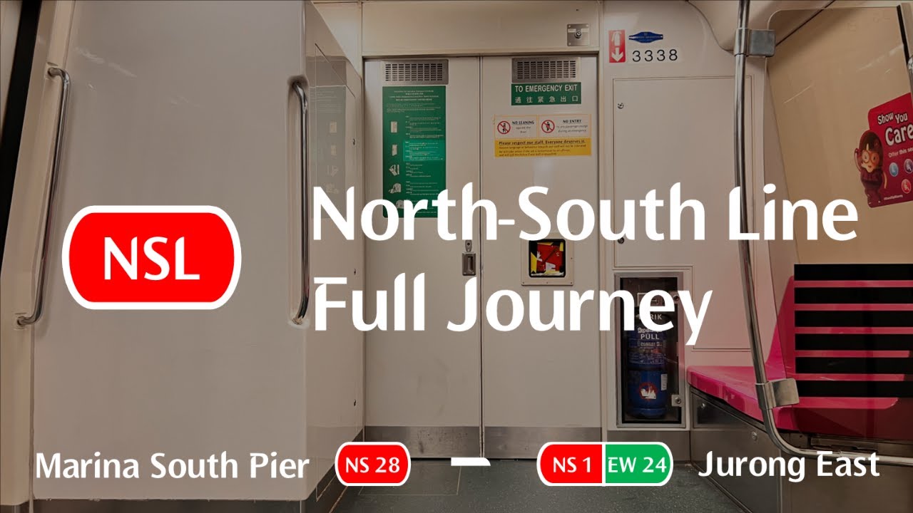 [Full Journey][SMRT] KNS C751B ~ 337/338 NS28 Marina South Pier → NS1 Jurong East