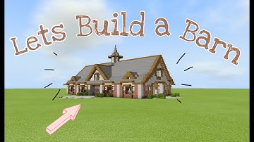 How to build a Minecraft English horse barn | Speed build |