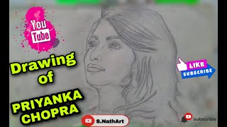 Old Drawing of Priyanka Chopra||Bollywood Actress Drawing|| PART II #SNathArt