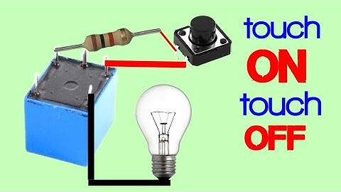 Simple one button push on push off circuit || latch circuit || Push button switch