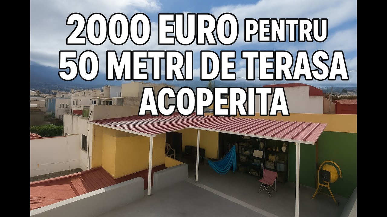 Всего 2000 евро за 50 метров крытой террасы на Тенерифе #ocalatoriecatoviata #renovation