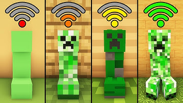 minecraft creeper with different Wi-Fi