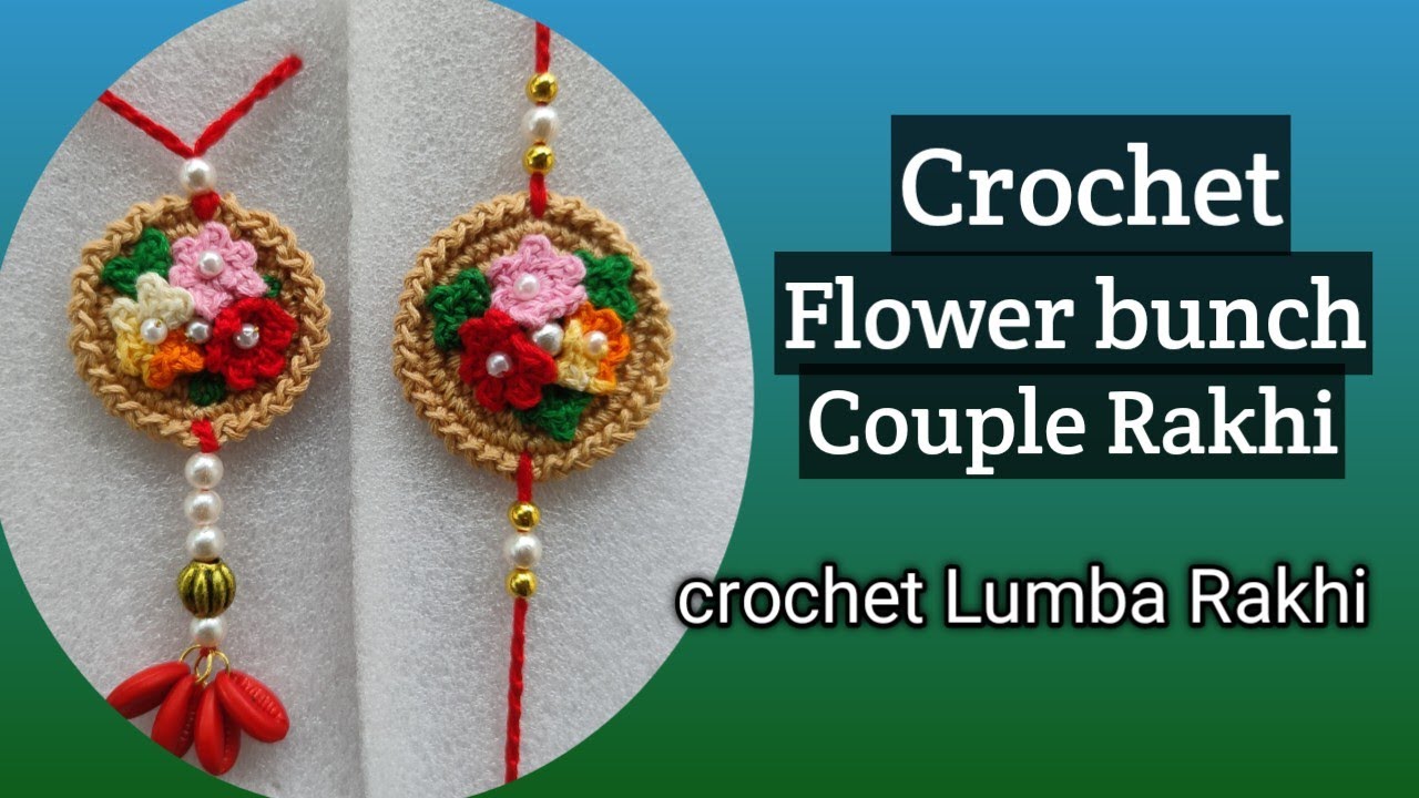 Crochet Flower Rakhi           #vaishaliscrochet