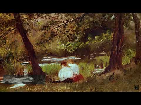 Mary Cassat –  2 Hour Screensaver - Two Women Seated by a Woodland Stream