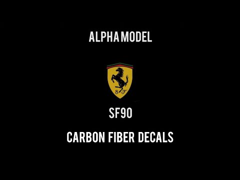 Alpha Model 1/24 Ferrari SF90 Stradale // Carbon fiber decals