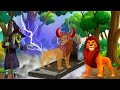 رجوع الاسد سيمبا للحياة و هروب اسد سكار حيوانات الغابه قصص أطفال حواديت سيمبا كرتون سيمبا