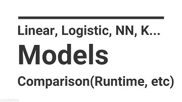 Model Comparison - Linear, Logistic, NN, KNN, etc