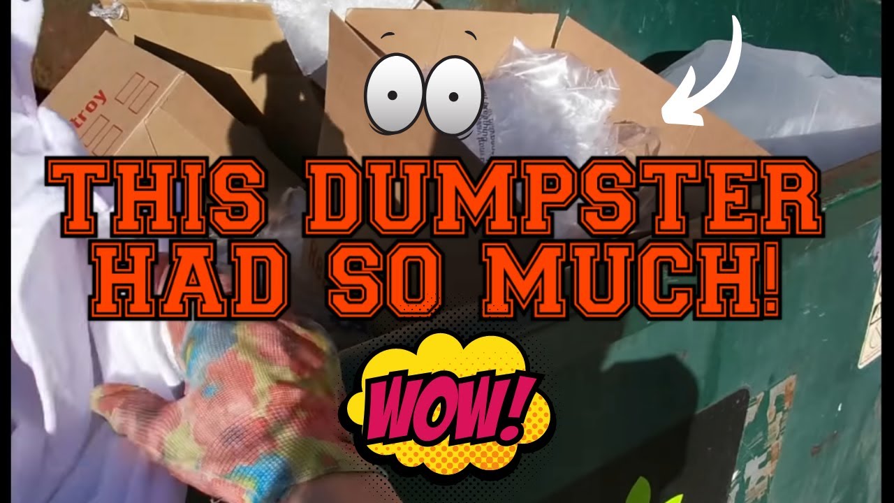 LOOK!! DUMPSTER DIVING YOU WON'T BELIEVE HOW MUCH I FOUND! MARCH 2021