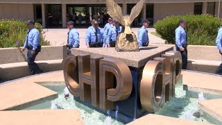 Cal oes information officer robb mayberry visits the california
highway patrol academy in west sacramento and experiences emergency
vehicle operation cou...