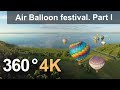 360°, The Golden Ring of Russia Air-Balloon Festival. Part I. 4К aerial video