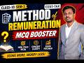 Method of Remuneration| Day-1| MCQ Booster| Class-XII Sem-3| Cost-Tax
