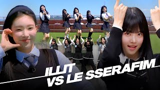 Download lagu HYBE's Daughters🎤✨ ILLIT vs LE SSERAFIM Comparison