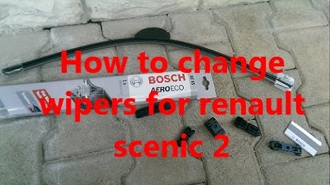 How to change  wipers for Renault Scenic 2