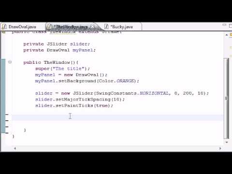 Intermediate Java Tutorial   25   Finishing the Oval Slider Program   YouTube