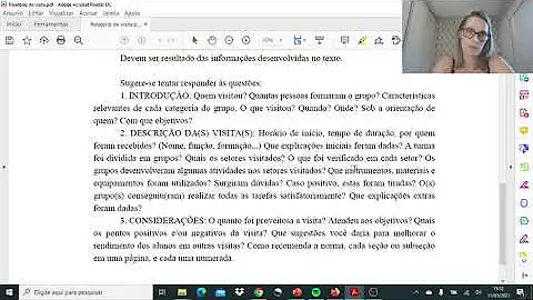 Como fazer um relatório de visita técnica ABNT?