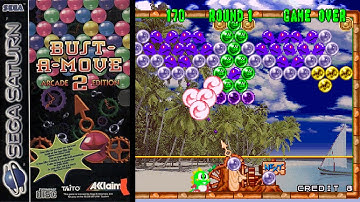 Bust-A-Move 2: Arcade Edition ... (Sega Saturn) Gameplay Peek