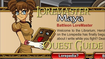 AQW Loremaster Quests | /join librarium FULL WALKTHROUGH