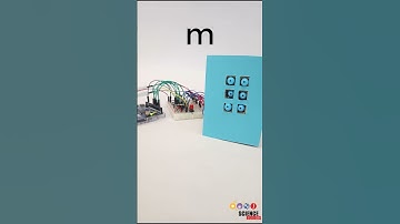 @Arduino refreshable braille display showing the alphabet