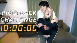 Couples 10 Min Piggyback Challenge Aka How Long Will It Take To Break My Back?