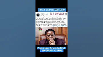 Hakainde Hichilema Will Never Swe The Body Of Edgar Chagwa Lungu 