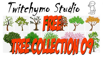 Free Tree Collection 9 Props for CTA4 from free Vector Graphic | Cartoon Animator 4